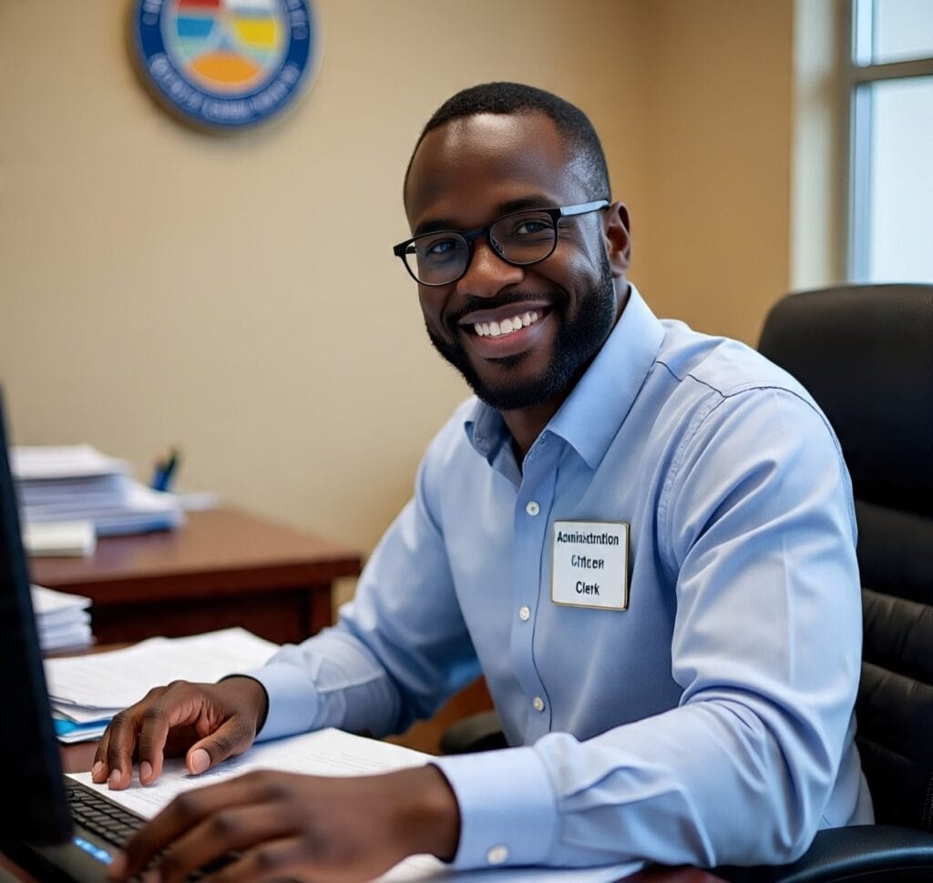 administration clerk at department of justice
