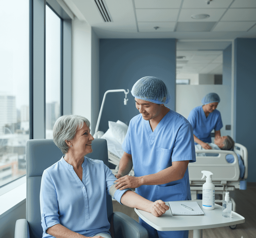 care worker patient support roles South Africa