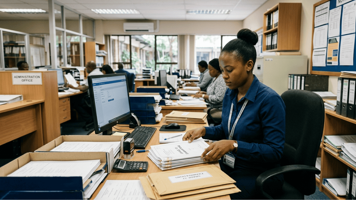 Examination assistant at department of education