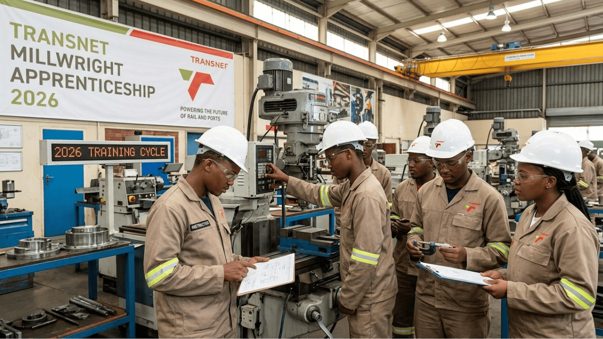 Transnet Millwright Apprenticeship 2026 Opens in 5 Locations