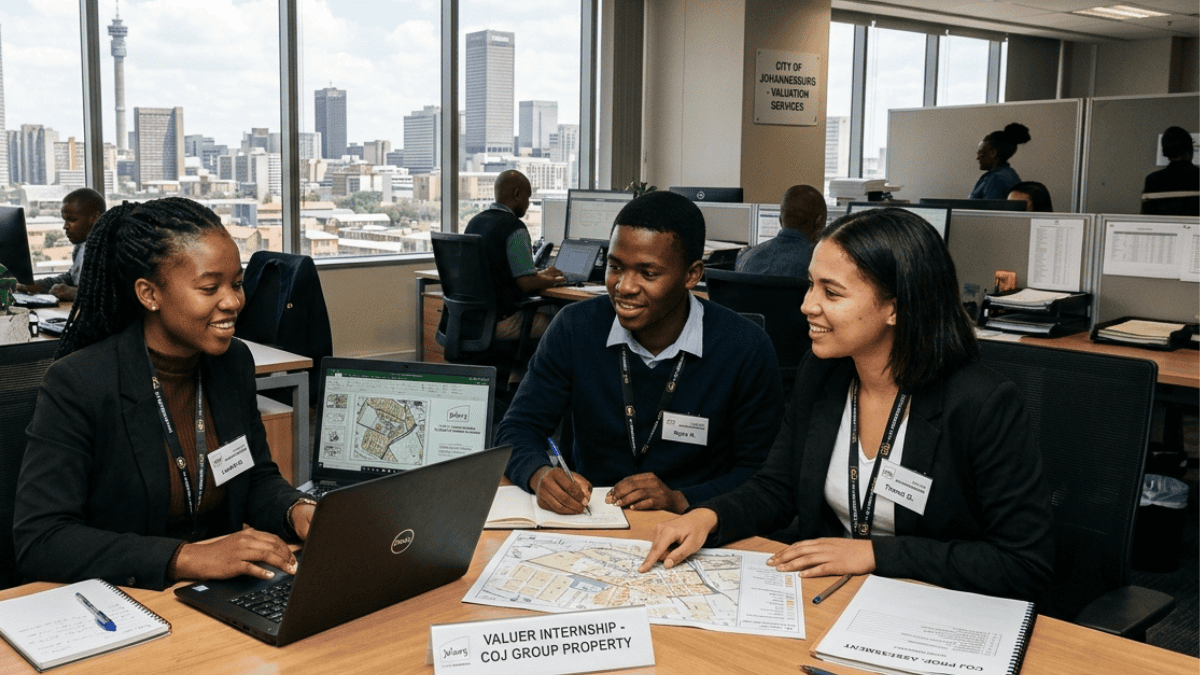 City of Johannesburg Valuer Internships 2026 Pay R12,000 a Month